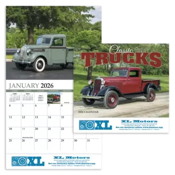 Classic Trucks Appointment Wall Calendar - Stapled